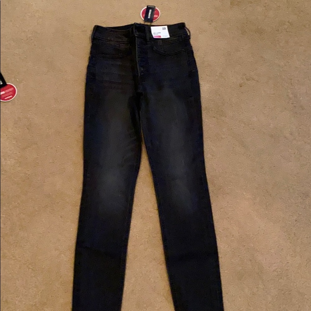 Express faded black jeans